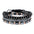 Bracelet Men's Bracelet Black Iron Stone Flying Saucer Woven Three Sets Of Bracelets Bracelet Set