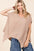 Mittoshop Mineral Wash Waffle Knit Pointed Hem Oversized Top