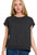 Zenana French Terry Round Neck Cap Sleeve T-Shirt
