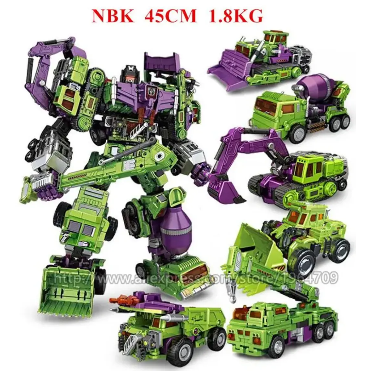 Jinbao 5-in-1 Big Transformation Predaking Anime Robot Action Figure