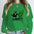 "What?" Black Cat Christmas Tree Sweatshirt