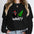 "What?" Black Cat Christmas Tree Sweatshirt
