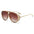 Aviator Fashion Sunglasses with Yellow Tinted Lenses