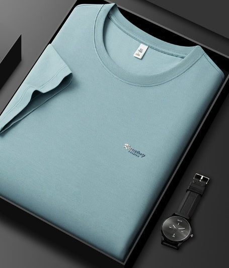 5A Antibacterial ICE Cotton Skin-friendly Breathable Round Neck T-shirt