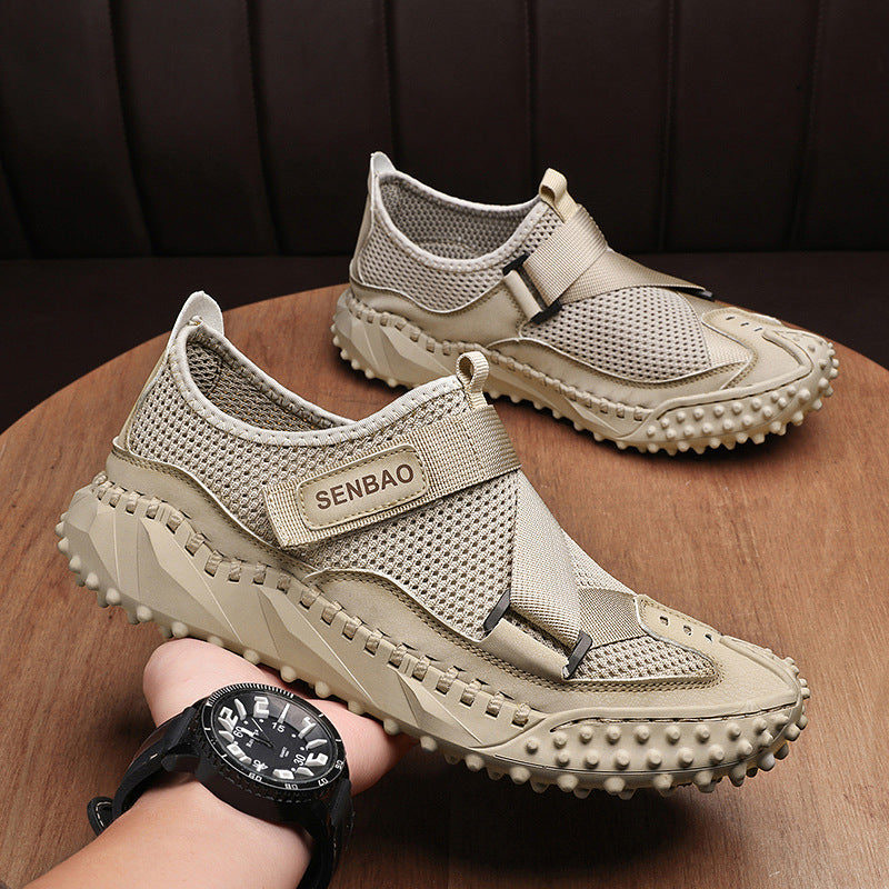 Plus Size Men's Mesh Breathable Casual Shoes Hollow Out