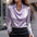 Women's Elegant Long Sleeve Blouse - Solid Color Lapel Top With Ruched Chest Detail Office & Casual Wear For Spring Fall