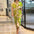 Women's Temperament Printed Lapel Short Sleeve High-waist Blouse Dress