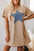 Luz Mineral Wash Star T-Shirt Dress