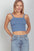 VERY J Cable Knit Seamless Cropped Cami