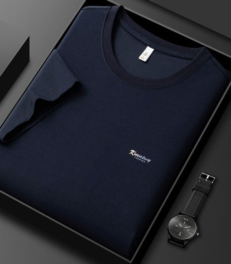 5A Antibacterial ICE Cotton Skin-friendly Breathable Round Neck T-shirt