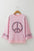 Peace Drop Shoulder Wide Sleeve Casual Top
