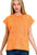 Zenana Crinkle Washed Round Neck Folded Short Sleeve Tee