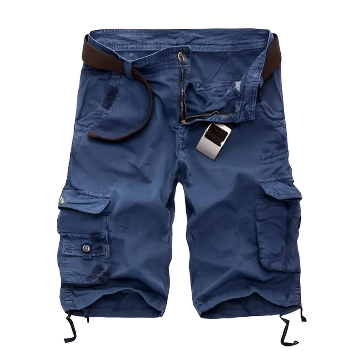 Military Camouflage Denim Cargo Shorts