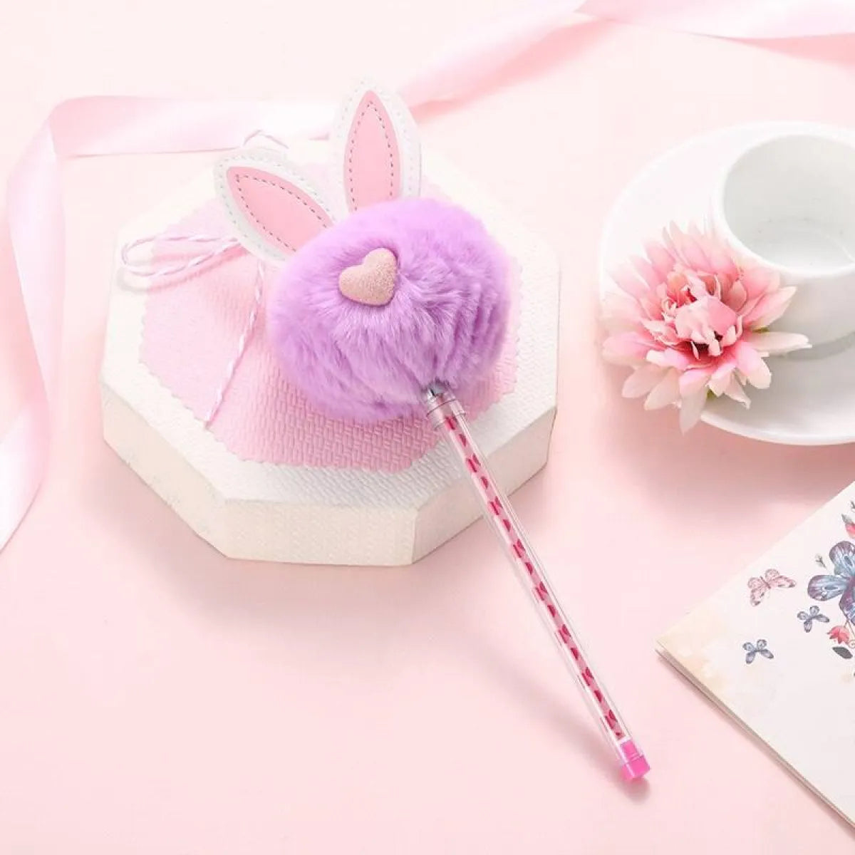 1X Candy Plush Rabbit Gel Pen