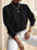 A Solid-color Long-sleeved Top With A High Neckline For Ladies