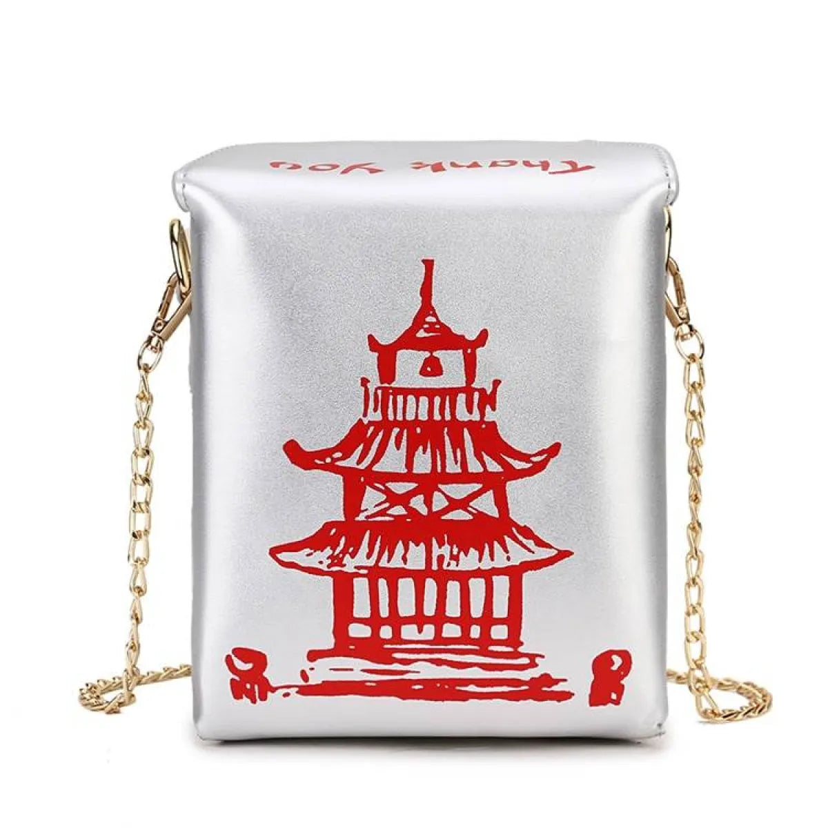 Chinese Takeout Box Chain Bag