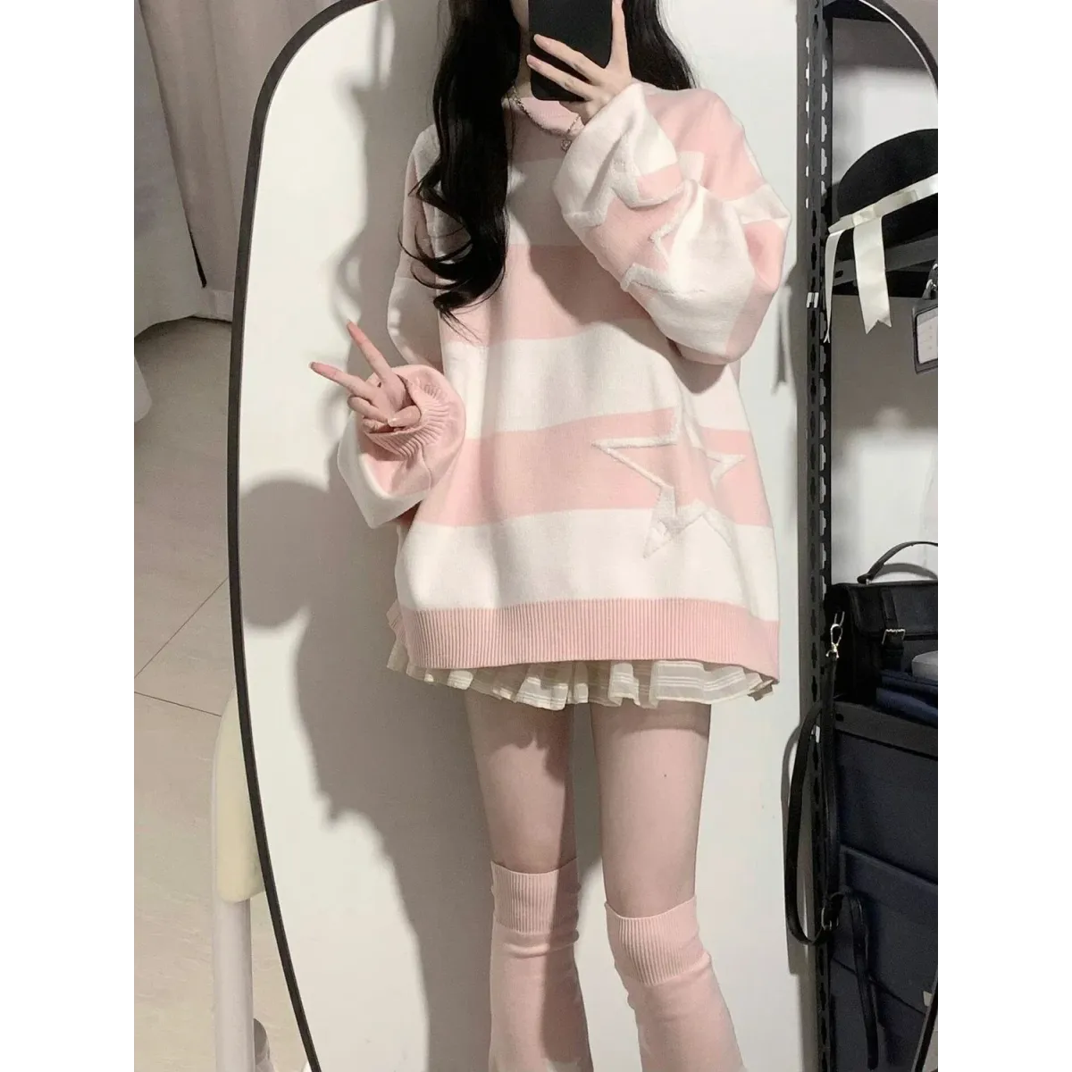 Cosmic Grunge Starry Sweater