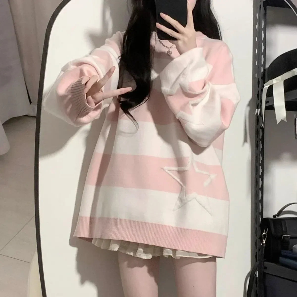 Cosmic Grunge Starry Sweater