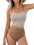 CUPSHE Women's Tankini Sets Square Neck Elastic High Waisted Two Piece Bathing Suits Adjustable Straps Swimwear