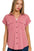 Zenana Tencel V-neck Collared Top W Front Flap Pockets