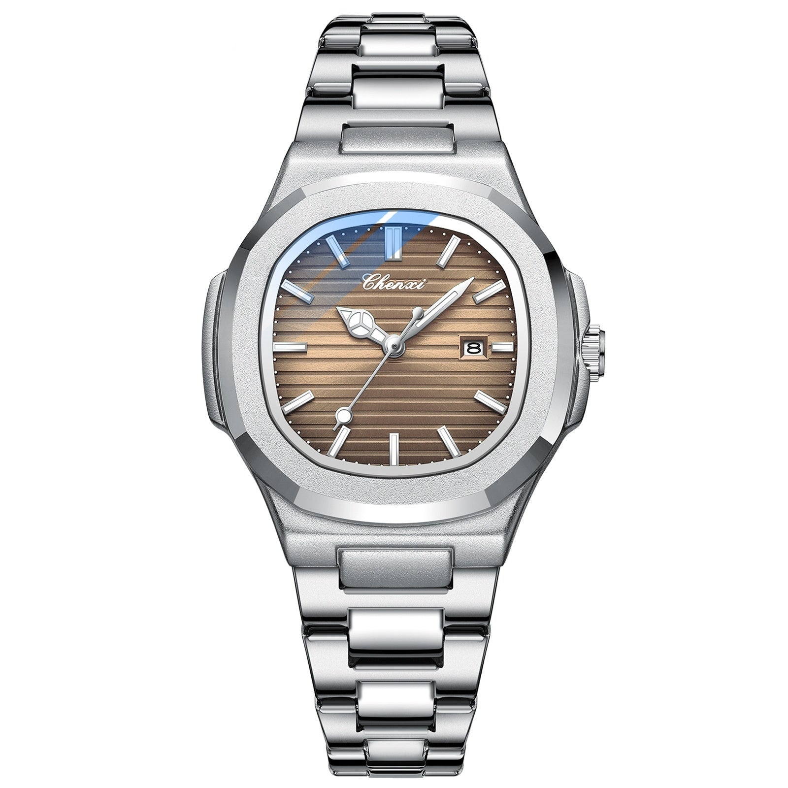 Chenxi Steel Watch Couple Luminous Waterproof Simple Fashion