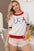 BiBi USA Metallic Letter Color Block Knit Top