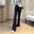 Goddess Long Legs Bootcut Trousers High Waist Slimming Slim Micro Elastic Small Horn