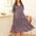 Comfortable Nightdress Women's Short Sleeve Floral Slimming Dress
