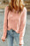 Daisy Textured Round Neck Long Sleeve Top