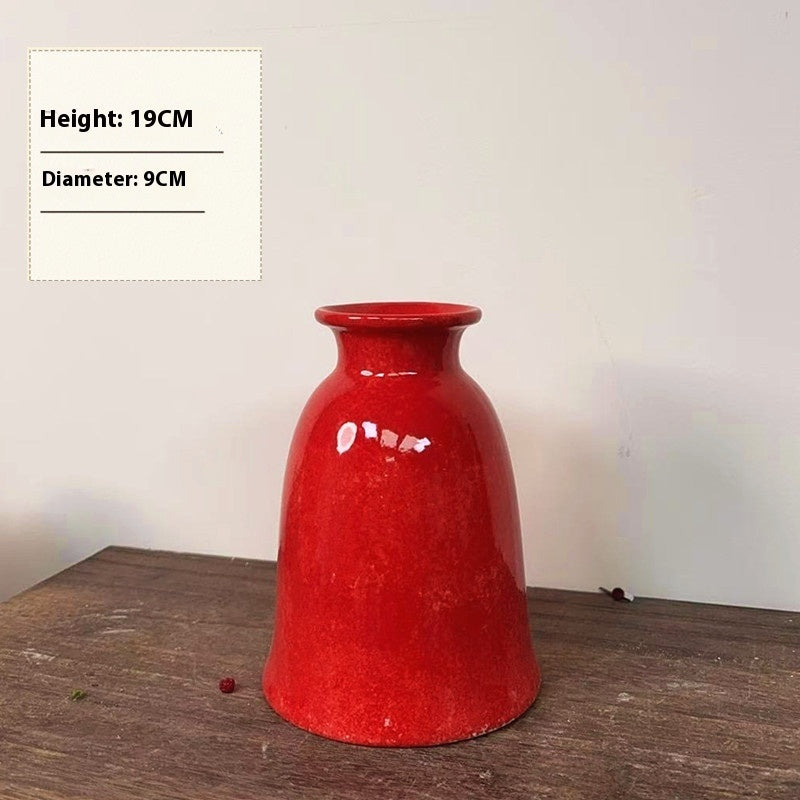 Ceramic Vase Soda Green Stoneware Vase Vintage Jar