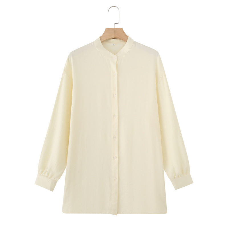 Long Sleeve Shirt Loose Wide Leg Pants Casual Two-piece Suit