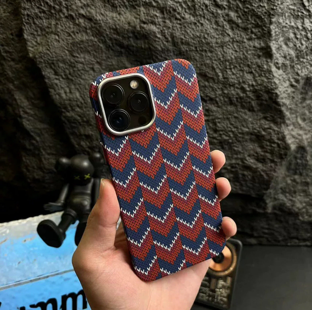 Kevlar Pattern Luminous Magnetic 16 Carbon Fiber Pattern Protective Cover