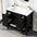 36\" Bathroom Vanity with Sink Combo, One Cabinet and Three Drawers, Solid Wood and MDF Board