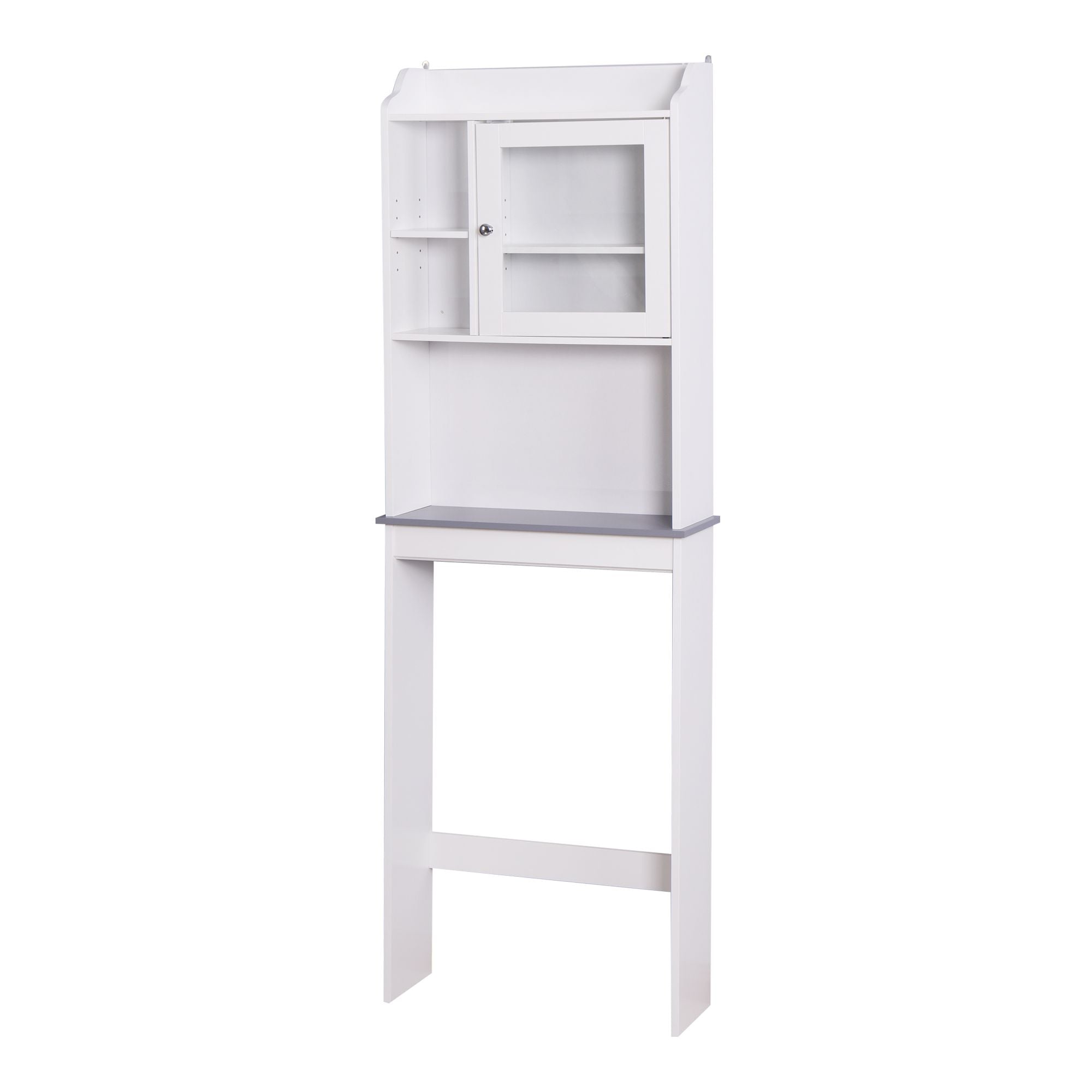 Modern Over The Toilet Space Saver Organization Wood Storage Cabinet for Home, Bathroom