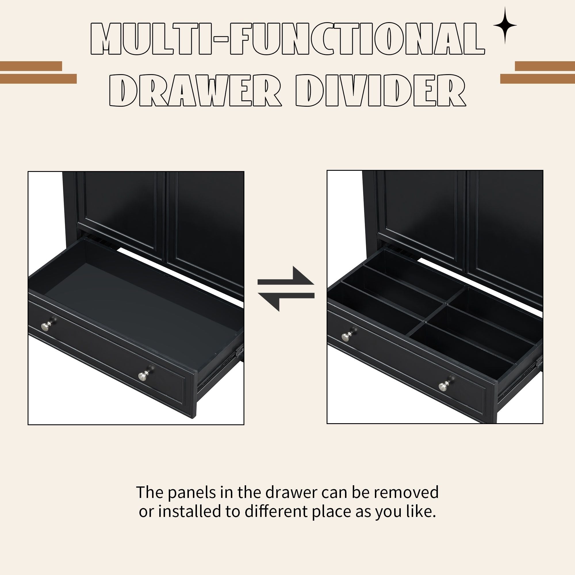 30\" Bathroom Vanity with Sink Combo, Multi-functional Bathroom Cabinet with Doors and Drawer, Solid Frame and MDF Board