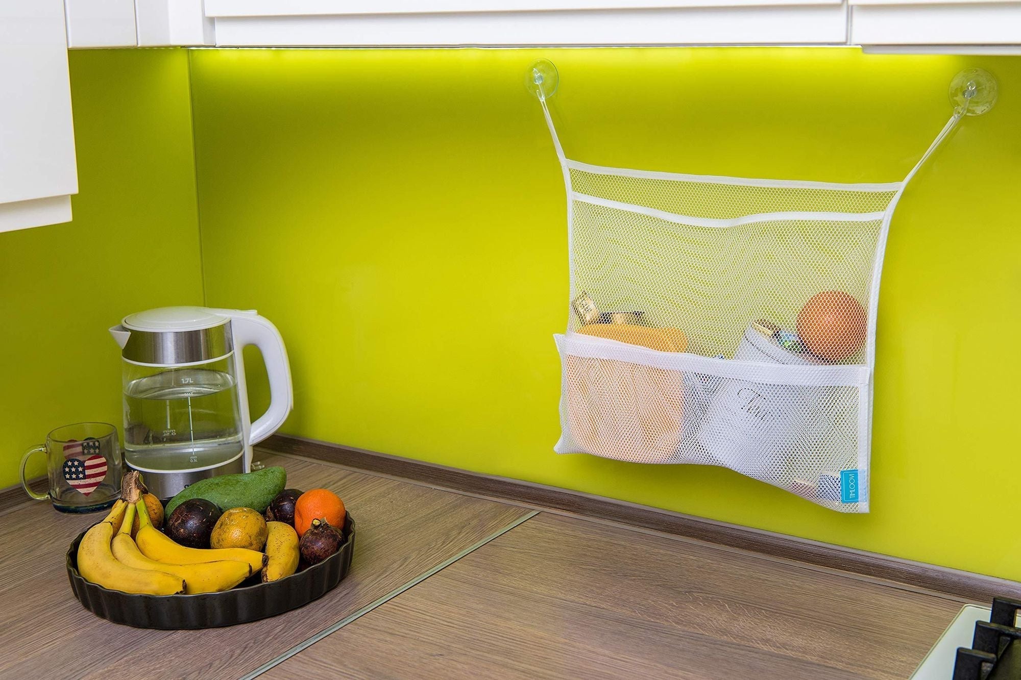 Bath Toy Organisers Set of 2 Large Size 14.16 x 19.67 in and 15.75 x 19.68 in Storage Net Bags for Baby Bathtub Toys 4 Strong Suction Cups Bathroom Shower Caddy Holder Multi Use for Kids Toddlers