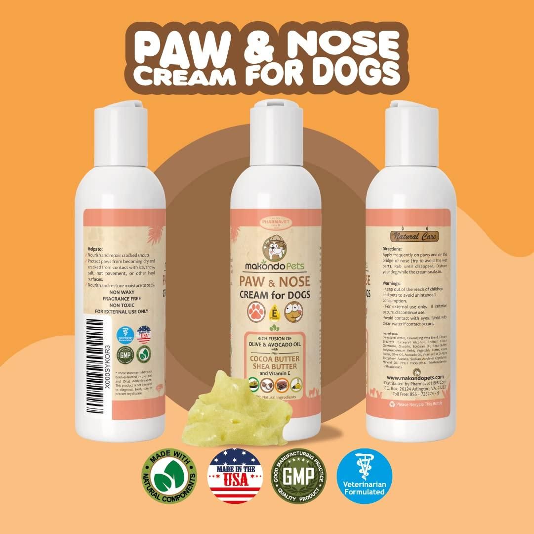 Natural Dog Paw Balm Non Waxy Formula Dog Nose Balm Snout Soother for Dogs Our Paw Cream for Dogs is a Must in Dog Bathing Supplies Ideal Dog & Cat Paw Balm to use After a paw Cleaner for Dogs
