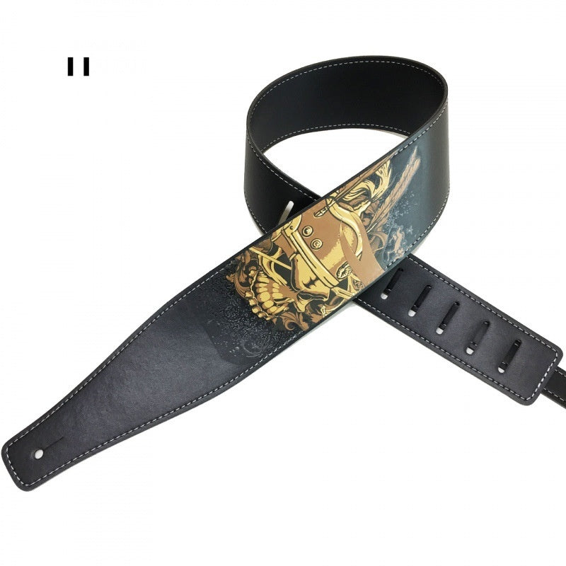 Color Printing Folk Guitar Shoulder Strap Musical Instrument Accessories
