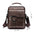 Popular Men's Messenger Bag One Shoulder Retro Business Backpack PU Leather Flaps Crossbody Bags Business Flap Male Solid Travel Bag