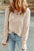Daisy Textured Round Neck Long Sleeve Top