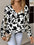 Elegant Bohemian Floral V-neck Long Sleeve Fashion Printed Sweater