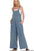Zenana Double Gauze Washed Wide Leg Overalls