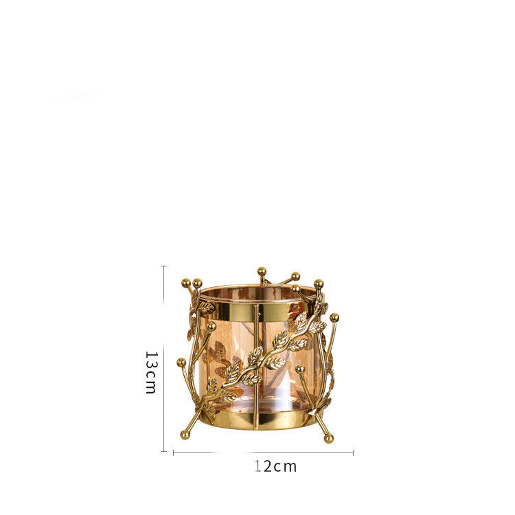 Metal Plating Vase Ornaments Window Sill Dried Flower Flower Arrangement