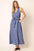 Mittoshop Cross Back Belted V Neck Tank Maxi Dress