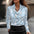 Women's Swing Collar Draped Shirts & Blouses Elegant Solid Satin Office Ladies Top Pullover Spring Long Sleeve Casual Tops