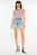 Kancan Distressed High Waist Denim Shorts with Pockets