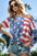 BiBi American Flag Theme Short Sleeve T-Shirt