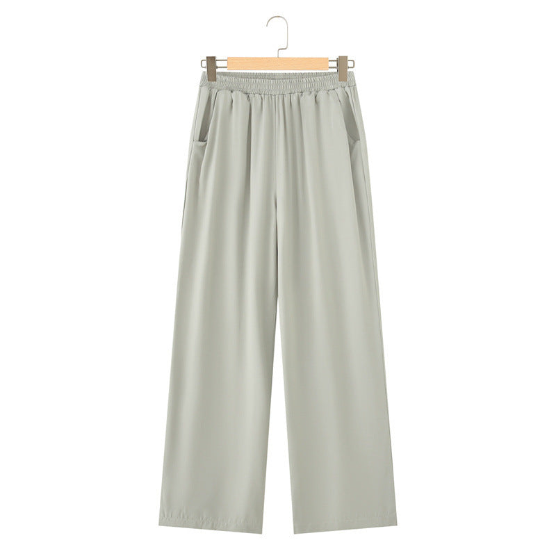 Long Sleeve Shirt Loose Wide Leg Pants Casual Two-piece Suit