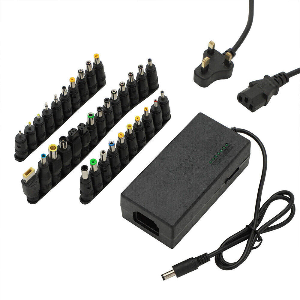 96W 34 Sizes Heads Adapter Universal AC DC Power Supply Charger Multi Laptop PC