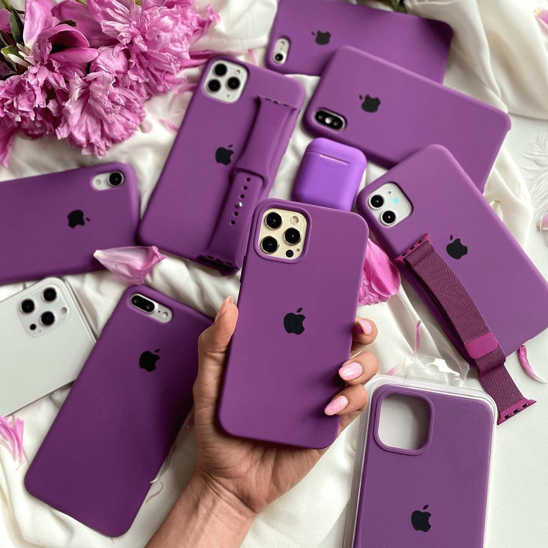 iPhone Silicone Case (Eggplant)